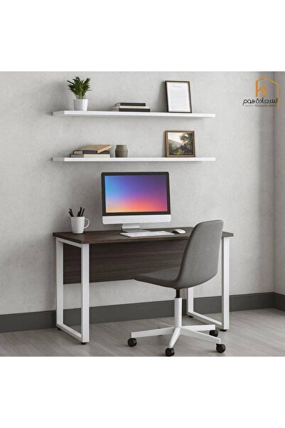 Al Saada Home Limited Quantity Wooden Desk - Gray - 120×60×75cm