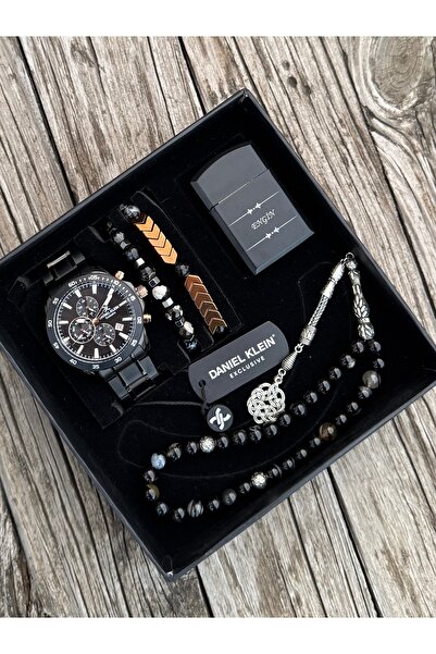 Daniel Klein Babalar Günü Fonksiyonlu Erkek Kol Saati Doğal Taş Tespih Ve Bil...
