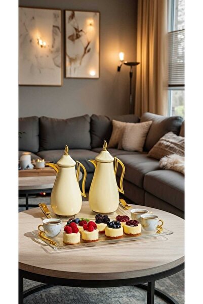 Generic Coffee and tea thermos set with an elegant and practical serving tray.