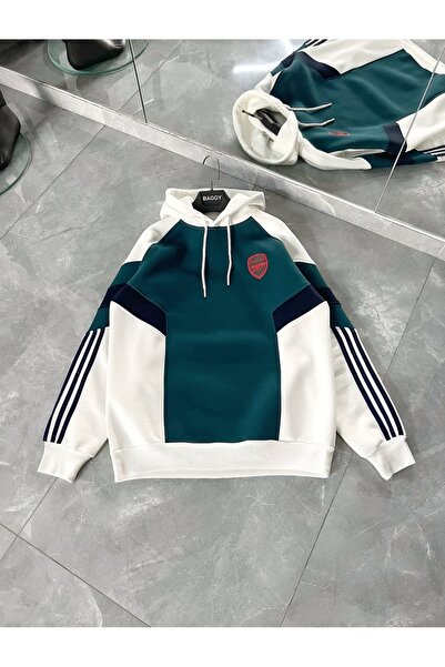 roofmen OWESİZE ARSENAL KAPUŞONLU SWEATSHIRT