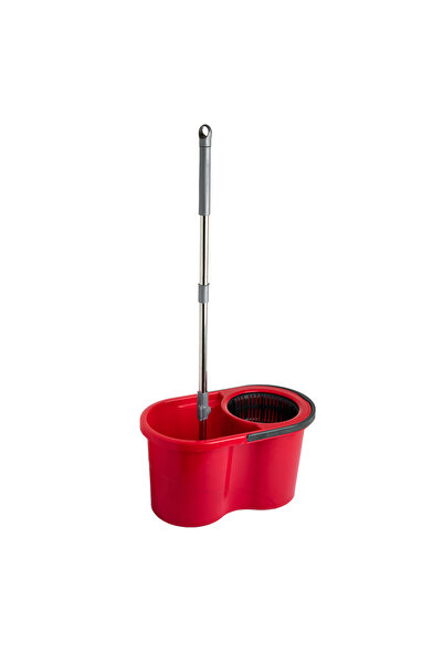 casa rosa Rotating Spin Mop And Bucket Set red 16 liter