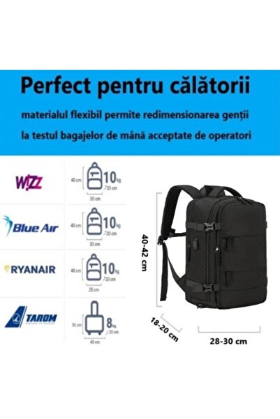Weixier Travel Backpack – 40x30x20 cm, Carry-on Luggage Accepted by Wizz Air, RyanAir, easyJet, Vueling