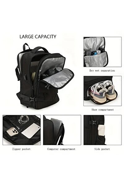 Weixier Travel Backpack – 40x30x20 cm, Carry-on Luggage Accepted by Wizz Air, RyanAir, easyJet, Vueling