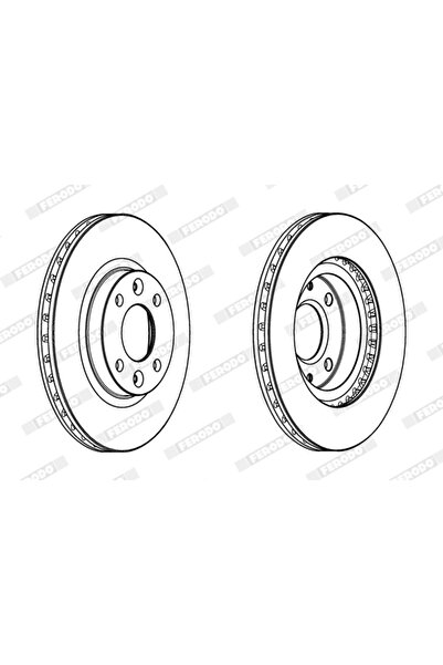 FERODO Спирачен диск Dacia Logan 2/Logan Mcv 2/Sandero Renault Clio 4/Logan 1...