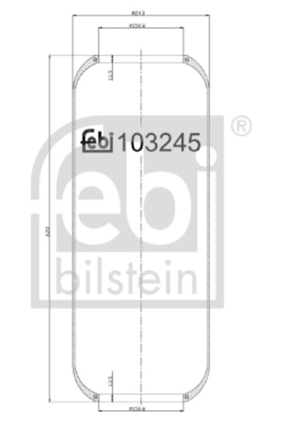 FEBI BILSTEIN Въздушни окачващи маншони на задния мост Iveco Eurostar