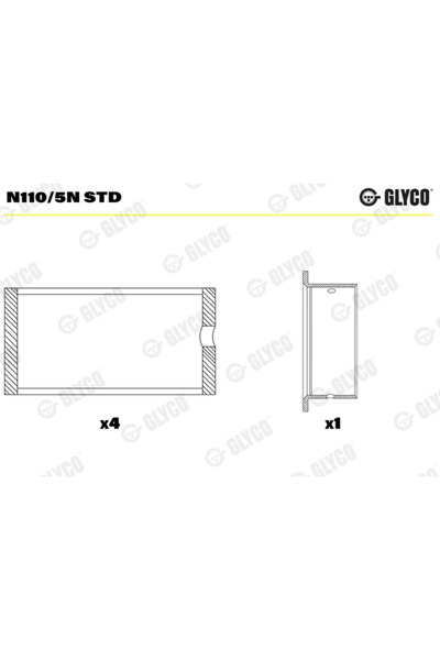 GLYCO Bucsi Ax Cu Came Mercedes-Benz Ng/Sk