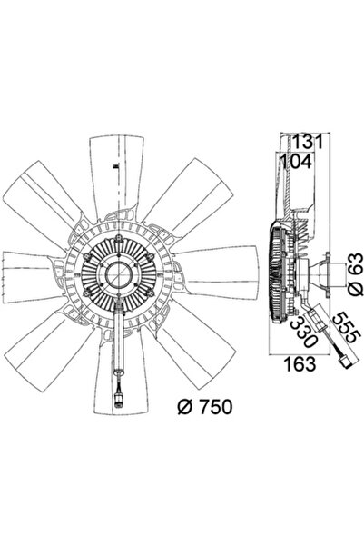 MAHLE Ventilator Radiator Scania P 1