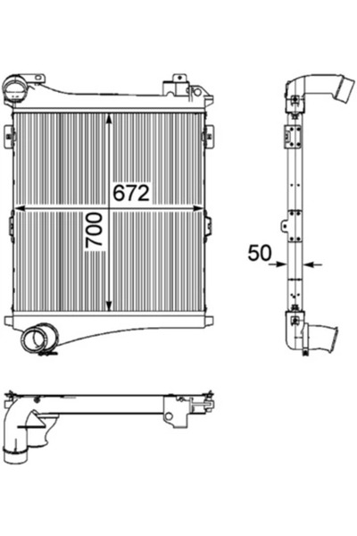 MAHLE Intercooler Compresor Renault Trucks Premium 2 Volvo Fe