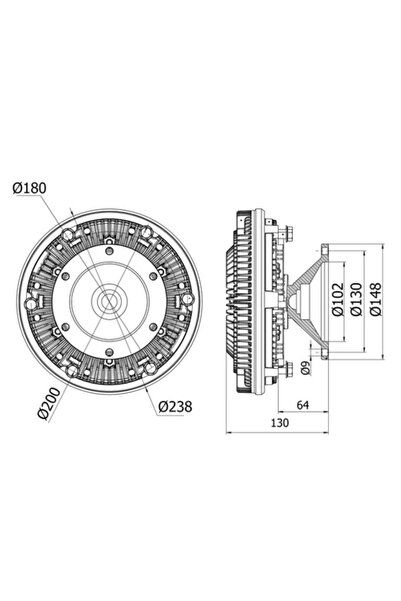 MAHLE Ventilator/Radiator Cupla Iveco Eurostar/Eurotech Mp/Eurotech MT