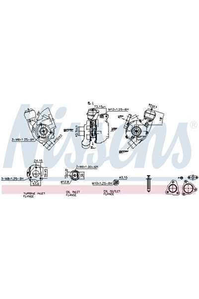 Nissens Compresor Sistem De Supraalimentare Hyundai I30 Kia Cee'D