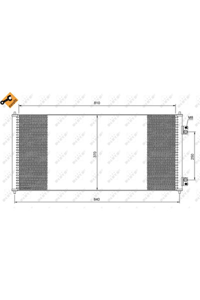 E-KRAFT Condensator Climatizare Ford Transit Bus/Transit Caroserie/Transit Pl...