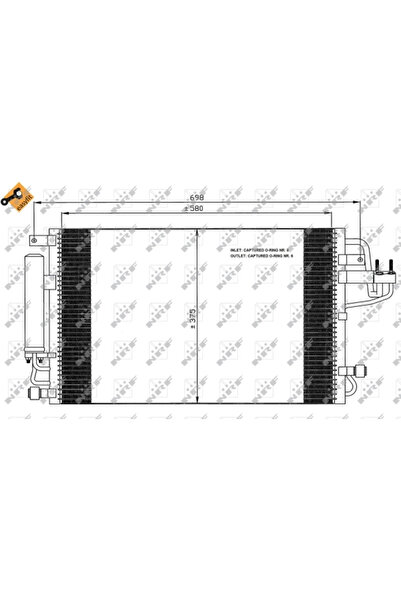 E-KRAFT Condensator Climatizare Hyundai Tucson Kia Sportage 2
