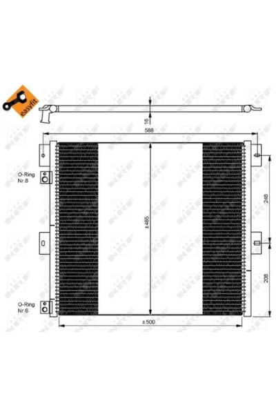 NRF Condensator Climatizare Renault Trucks Midlum