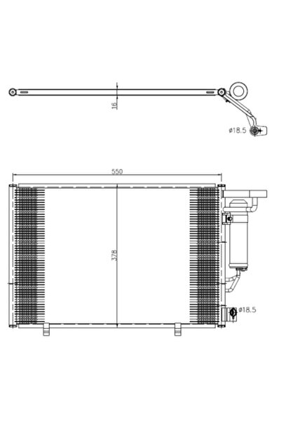 NRF Condensator Climatizare Ford B-Max/Fiesta 6/Fiesta Limuzina