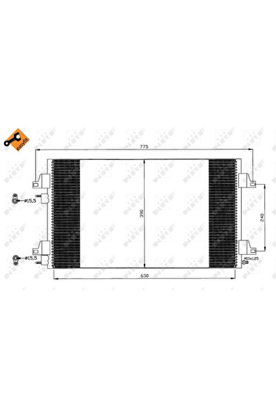 NRF Condensator Climatizare Renault Laguna 2/Vel Satis