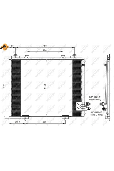 NRF Condensator Climatizare Mercedes-Benz E-Class