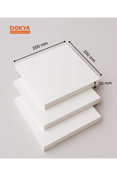 Home Farklı Ebatlarda Duvar Dekorasyonu ve Dolap için 18 mm Beyaz MDF, (20x20...