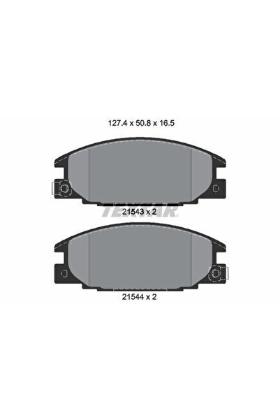 TEXTAR Комплект спирачни накладки за дискови спирачки Chevrolet Luv Isuzu Cam...