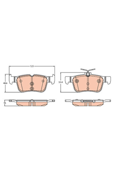 TRW Set Placute Frana Frana Disc Ford Mondeo 5