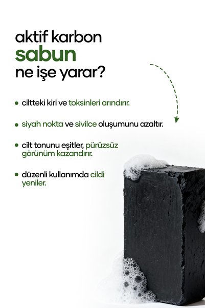 chamashir cleaning solutions Activated Carbon Soap Natural Handmade - 100Gr