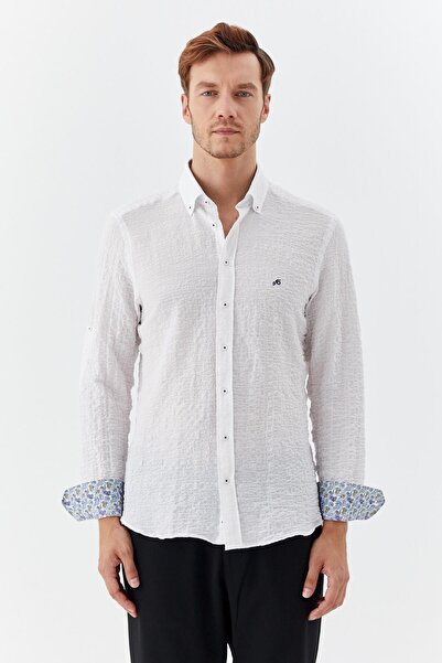 Sabri Özel Erkek Gömlek Beyaz