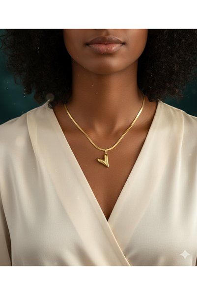 BANEDETTA Trend Heart Model Gold Color New Season Steel Necklace
