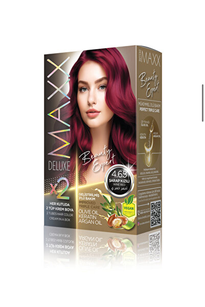MAXX DELUXE Beauty Serıes Keratinli Kalıcı Saç Boyası (2X50ML) 34 Harika Renk