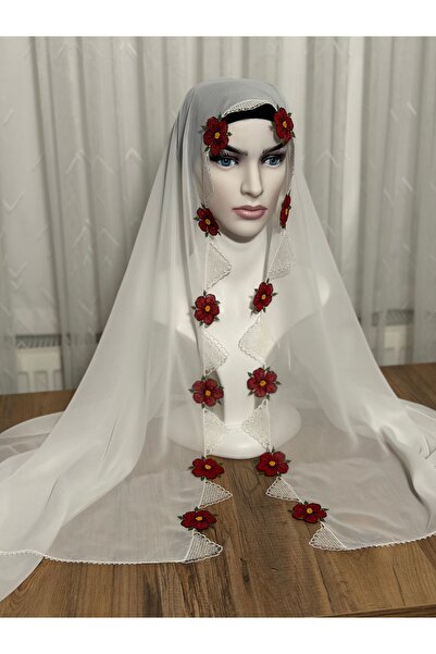 DEVSER Needle Embroidered Prayer Headscarf