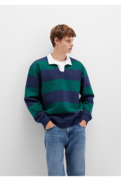 Mavi Block Color Crew Neck Sweatshirt 0S10491-70497