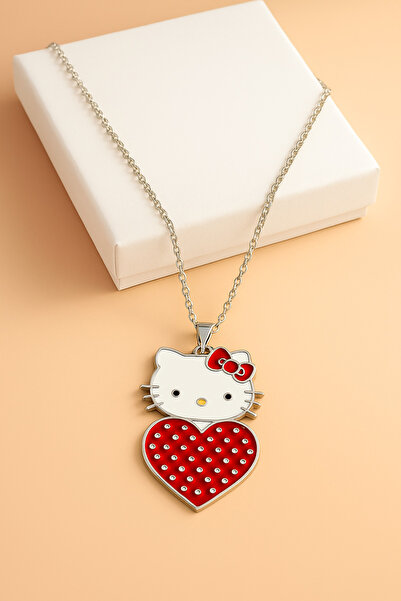 MakeWell Kuromili Hello Kity'li Kolye Çocuk Kolyesi Kuromili Çocuk Kolyesi