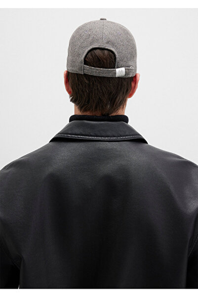 Mavi DownTown Nakışlı Gri Şapka 0911924-24386