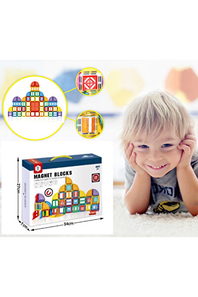 TEONA CONCEPT Smart Magnetic Construction Set - 100 Pieces, Educational Creative Play, 3+