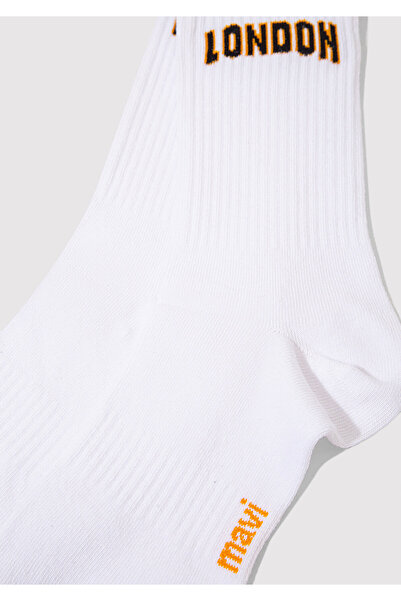Mavi London Printed White Socks 0911968-620