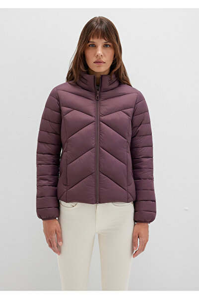 Mavi Water Repellent D Mock Neck Purple Inflatable Coat 110698-70260