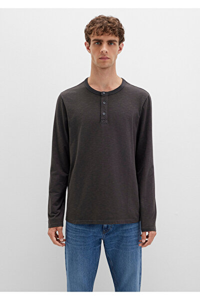 Mavi Long Sleeve Anthracite T-Shirt Loose Fit / Relaxed Fit 0613117-70092