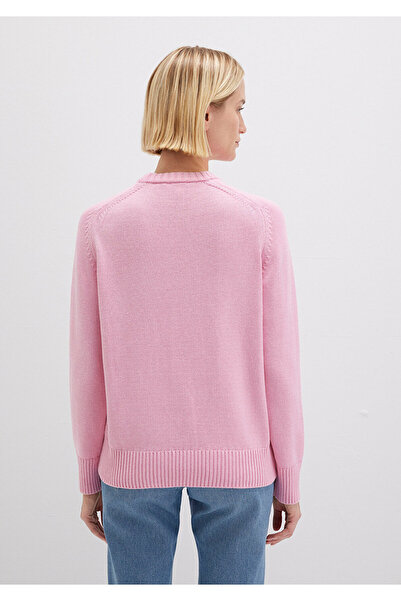 Mavi Silk Blend Crew Neck Pink Sweater Regular Fit / Regular Cut 1710726-70972