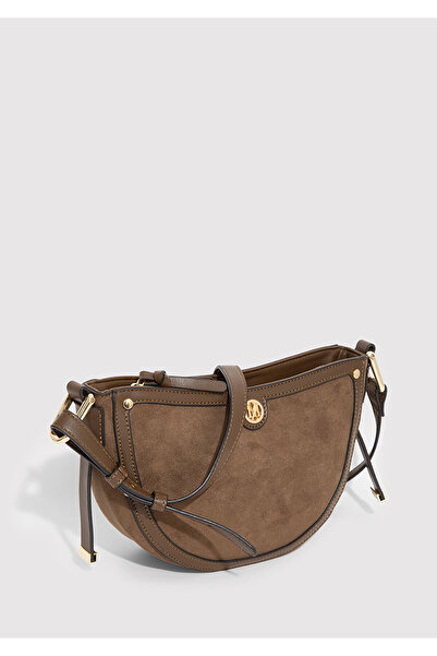 Mavi Faux Suede Khaki Crossbody Bag 1913385-82048