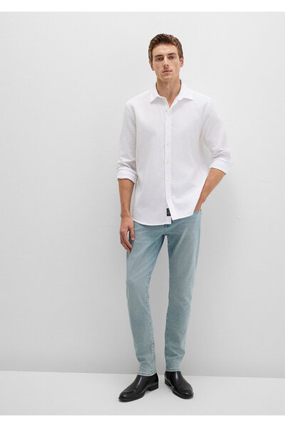 Mavi Weißes Hemd Slim Fit / Slim Fit 0211656-620