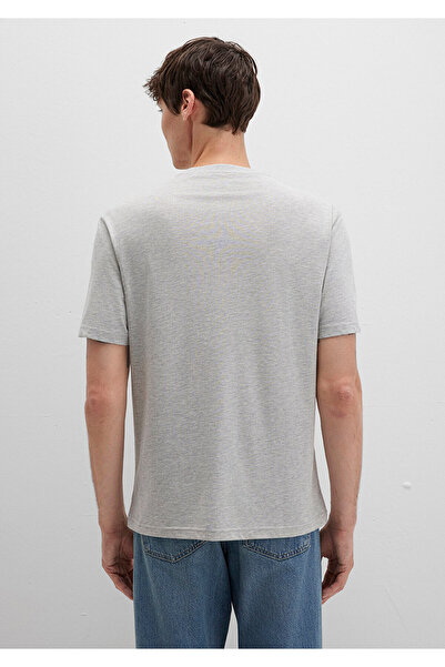 Mavi Logo Printed Gray T-Shirt Loose Fit / Loose Relaxed Fit 0611711-80196