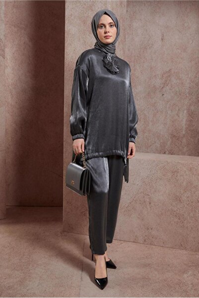 Alvina Accessory Detailed Pants Suit 44542