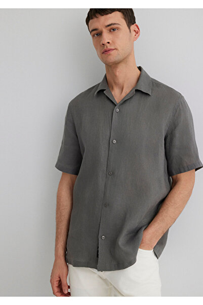 Mavi Anthracite Linen Shirt Regular Fit / Regular Cut 0211474-70096