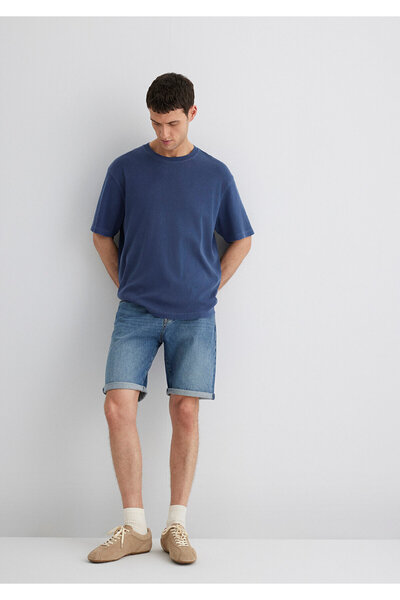Mavi Brian 90lar İndigo Mavisi Jean Şort 0418487835