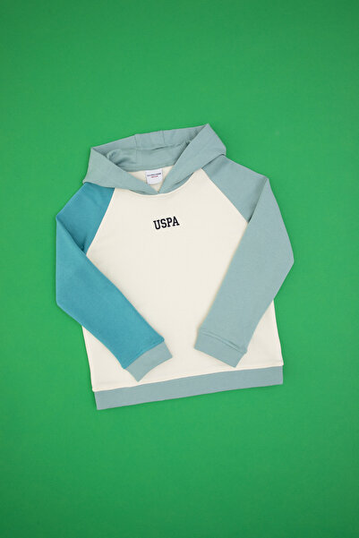 U.S. Polo Assn. Erkek Çocuk Mint Kapüşonlu Sweatshirt 50316606-VR090