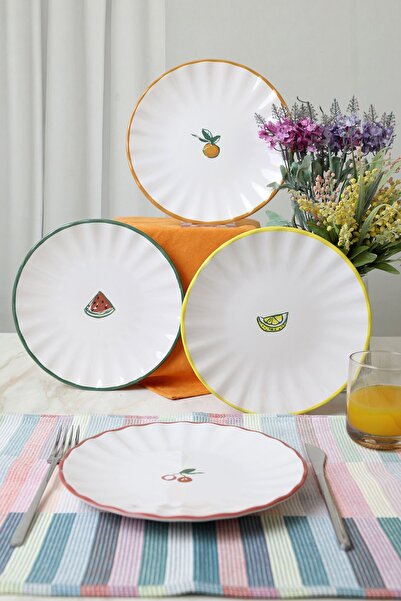 Keramika Fruit Feast Sirius Pasta Plate 22 cm 4 Pieces 23108-11