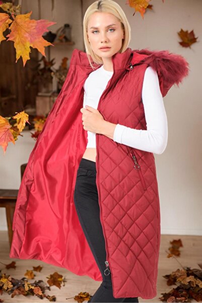 Dewberry Z6718 VESTĂ PLATĂ ROȘU CLAR