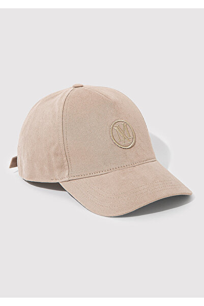 Mavi Mühür Logo Nakışlı Bej Şapka 0911881-27151
