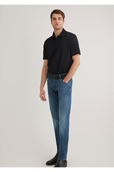 Mavi Μαύρο μπλουζάκι πόλο Regular Fit / Normal Cut 0612520-900