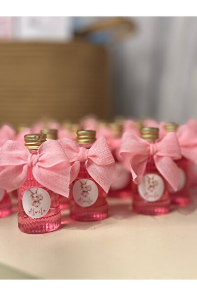 MUM Hediyelik-bebek-doğum kolonya-tıpalı kurdele ve jüt ip- 10 adet