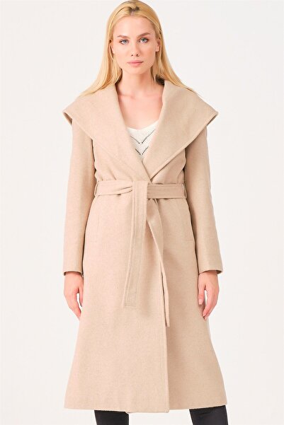 Dewberry Z6679 Palto-Beige