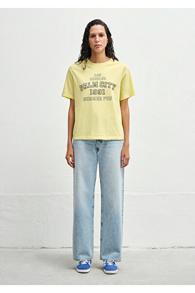 Mavi Baskılı Sarı Tişört Regular Fit / Normal Kesim 1613181-71285